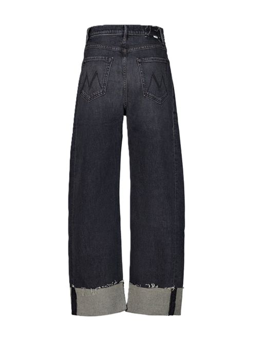 Black Wash Half Pipe Flood Wide Leg Cropped Jeans Mother | 11846-515SYS SAY YOURE SORRY